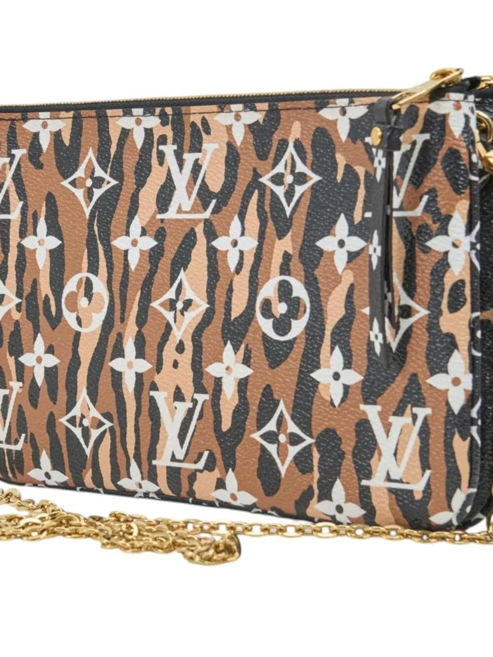 Louis Vuitton Monogram Gian Jungle Pocjette Double Zip